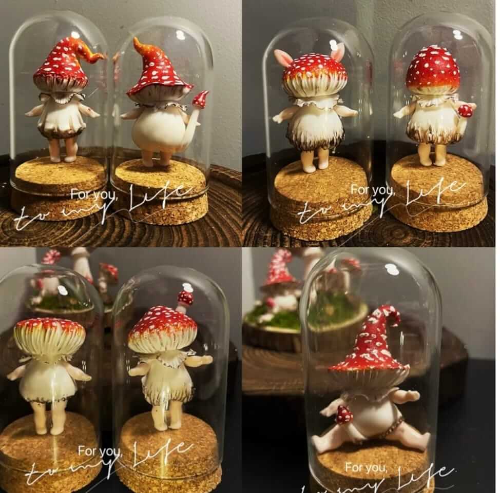 Resin Mushroom Figurine