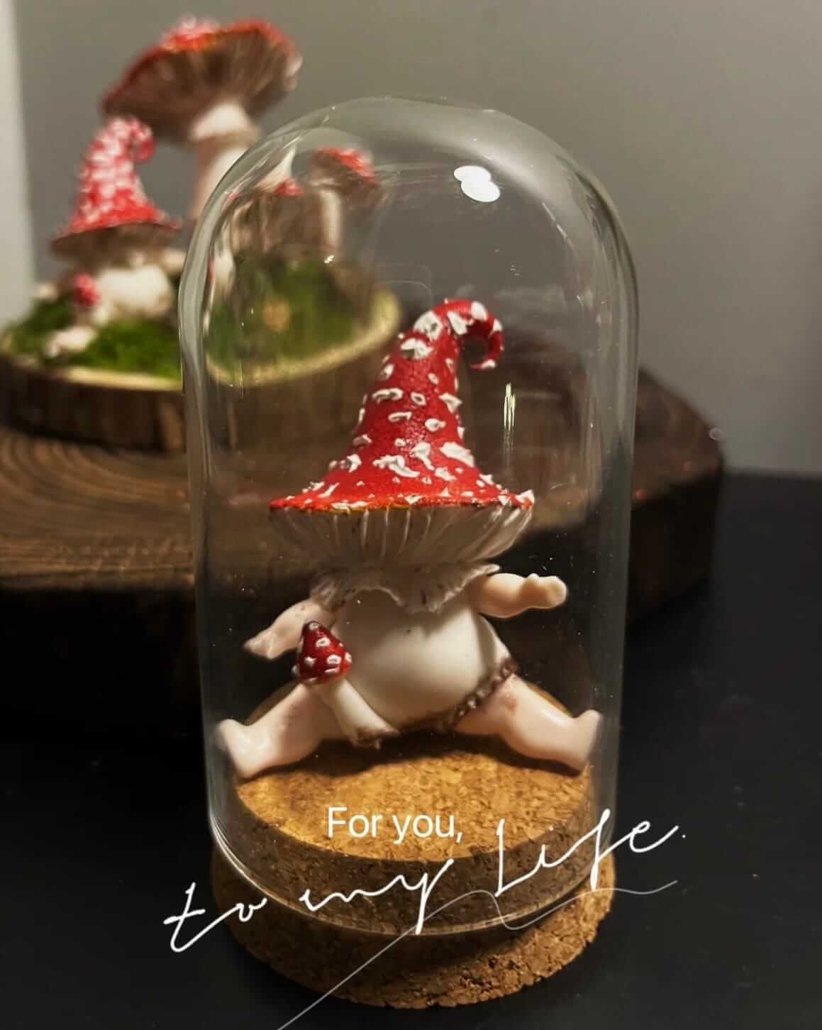 Resin Mushroom Figurine