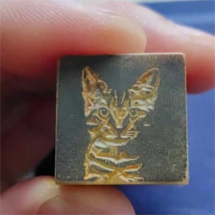 Hand-carved Pet Portrait Stamp