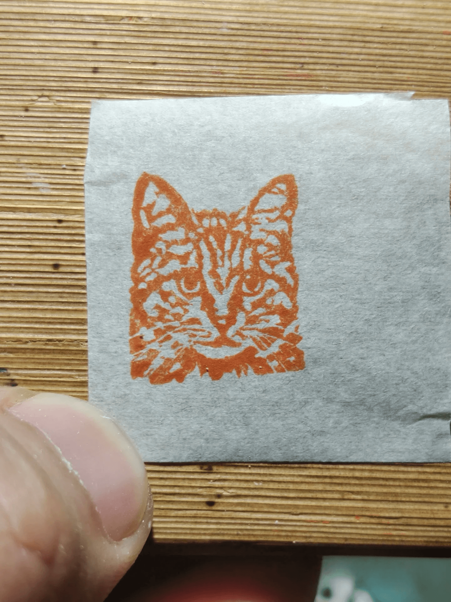 Hand-carved Pet Portrait Stamp